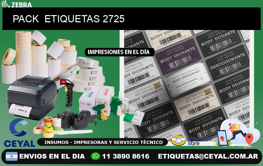 PACK  ETIQUETAS 2725
