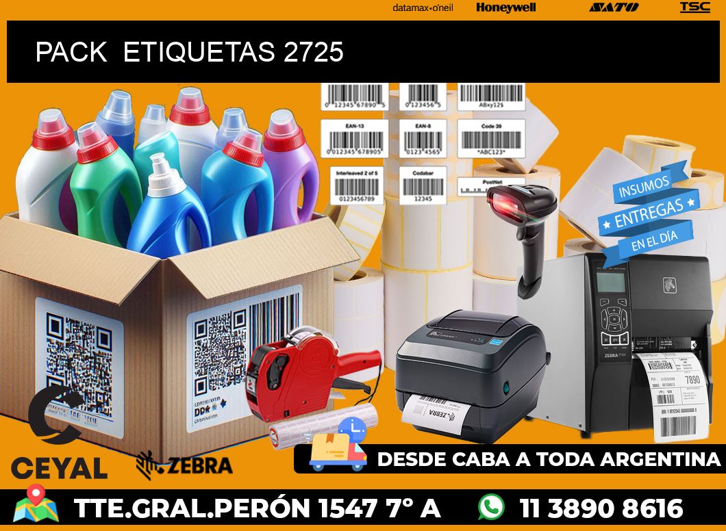 PACK  ETIQUETAS 2725
