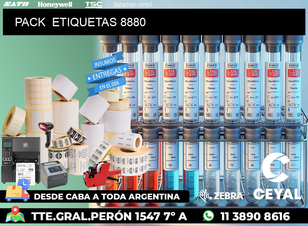 PACK  ETIQUETAS 8880