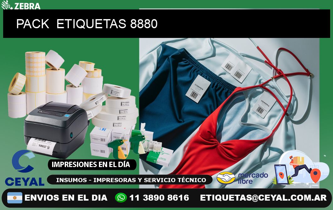 PACK  ETIQUETAS 8880