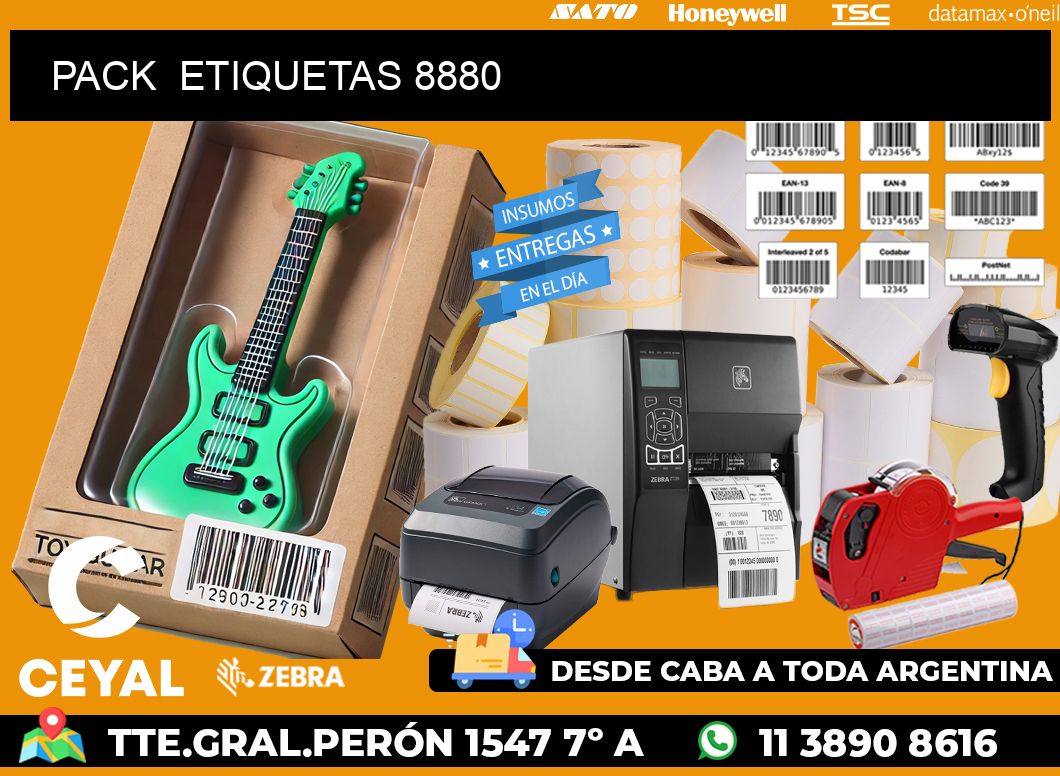 PACK  ETIQUETAS 8880