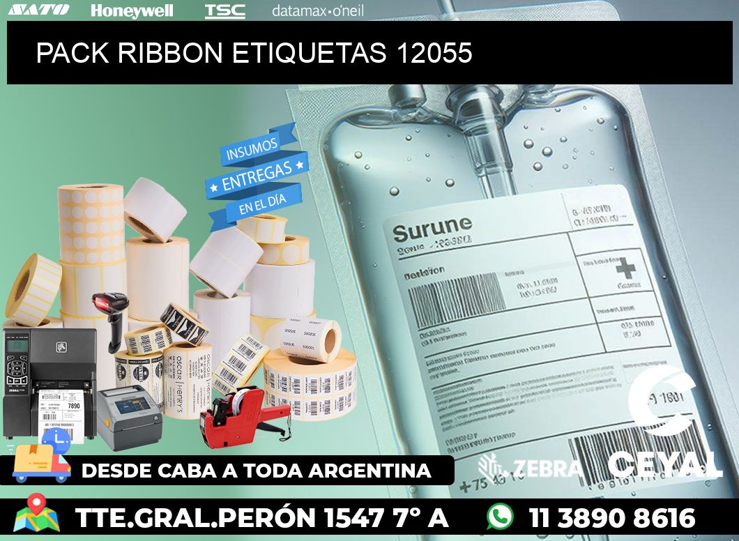 PACK RIBBON ETIQUETAS 12055