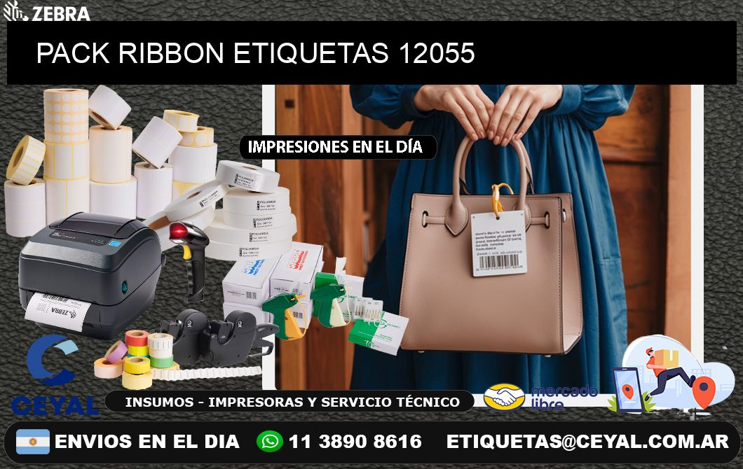 PACK RIBBON ETIQUETAS 12055