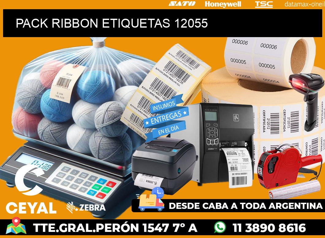 PACK RIBBON ETIQUETAS 12055