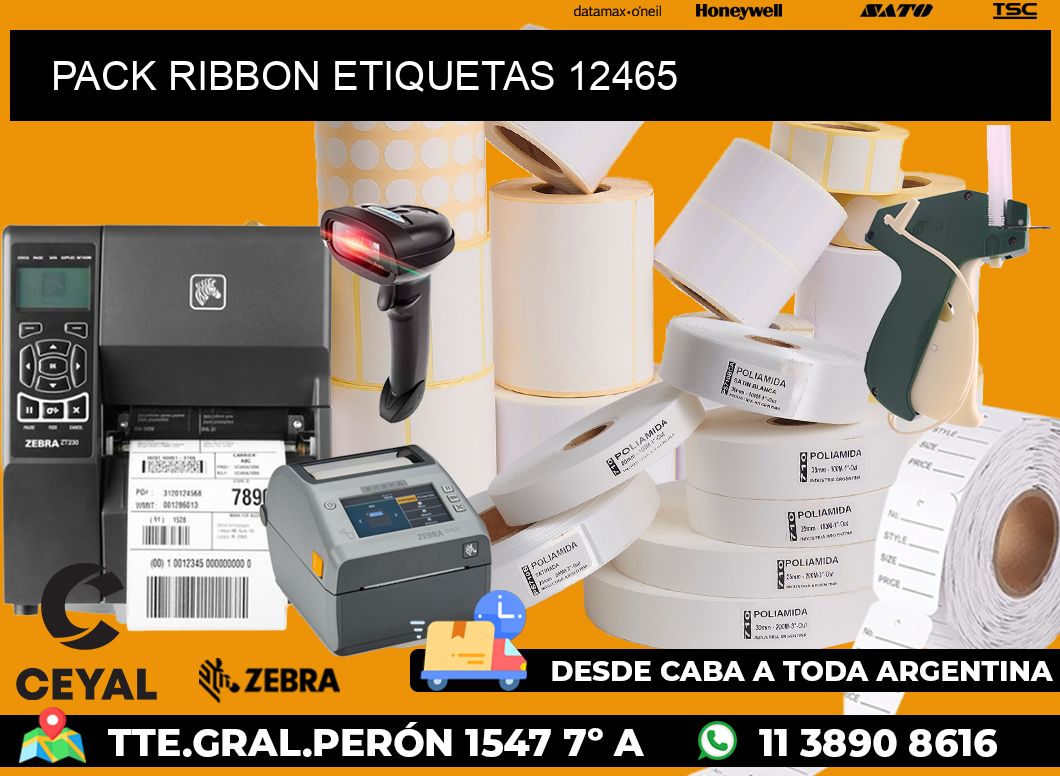 PACK RIBBON ETIQUETAS 12465