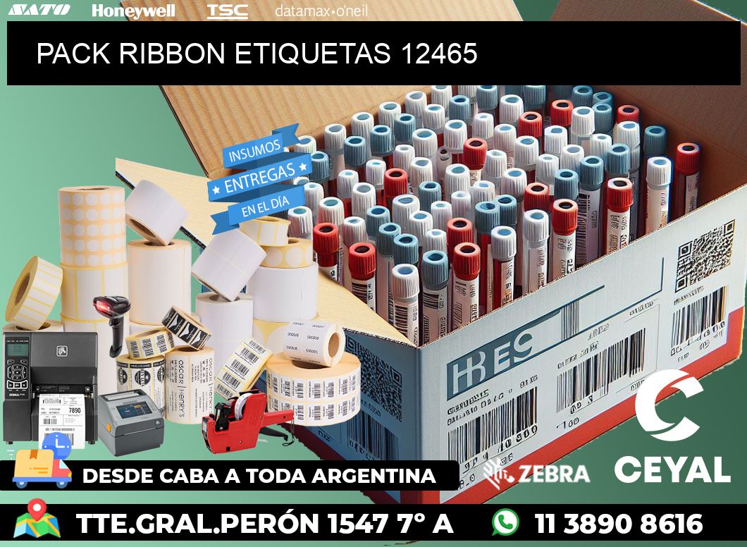 PACK RIBBON ETIQUETAS 12465