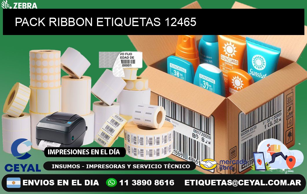 PACK RIBBON ETIQUETAS 12465