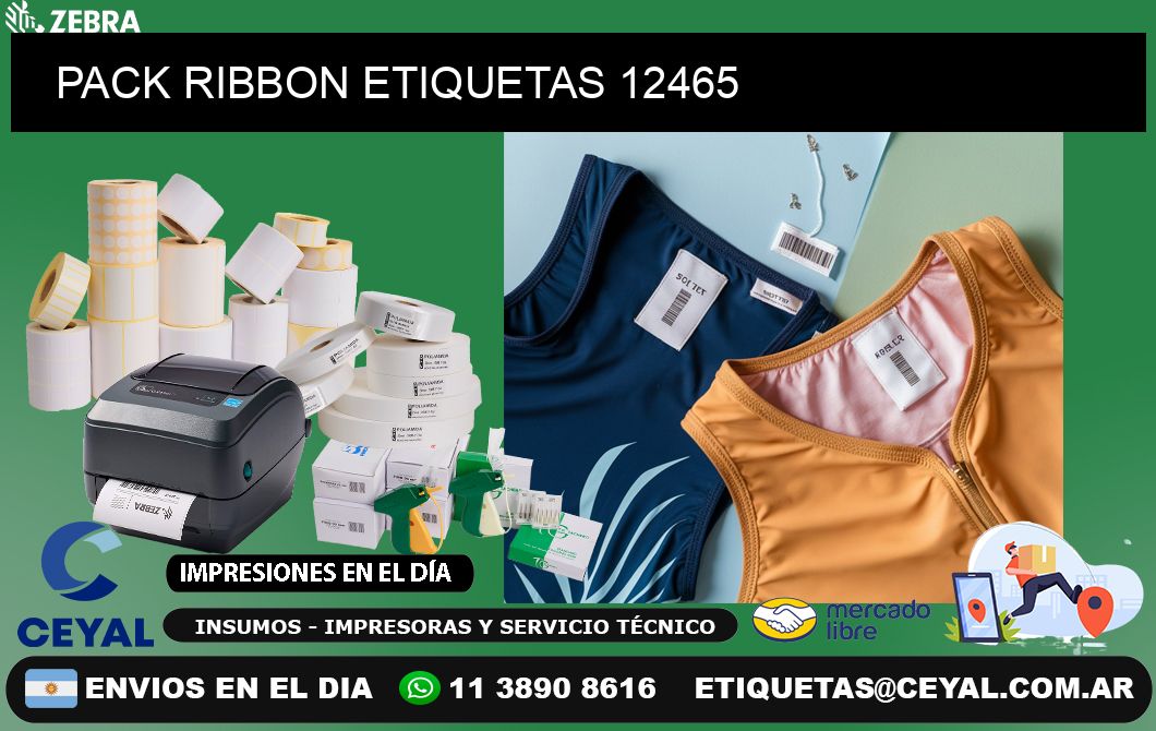 PACK RIBBON ETIQUETAS 12465