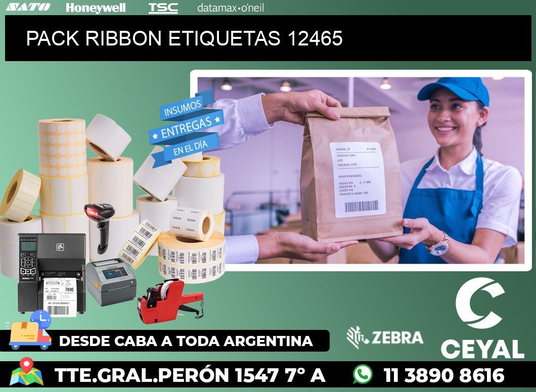 PACK RIBBON ETIQUETAS 12465