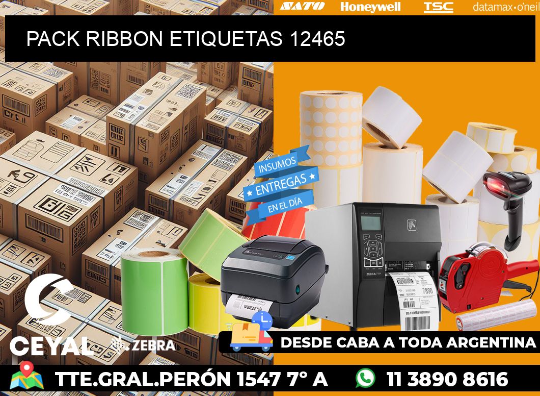 PACK RIBBON ETIQUETAS 12465