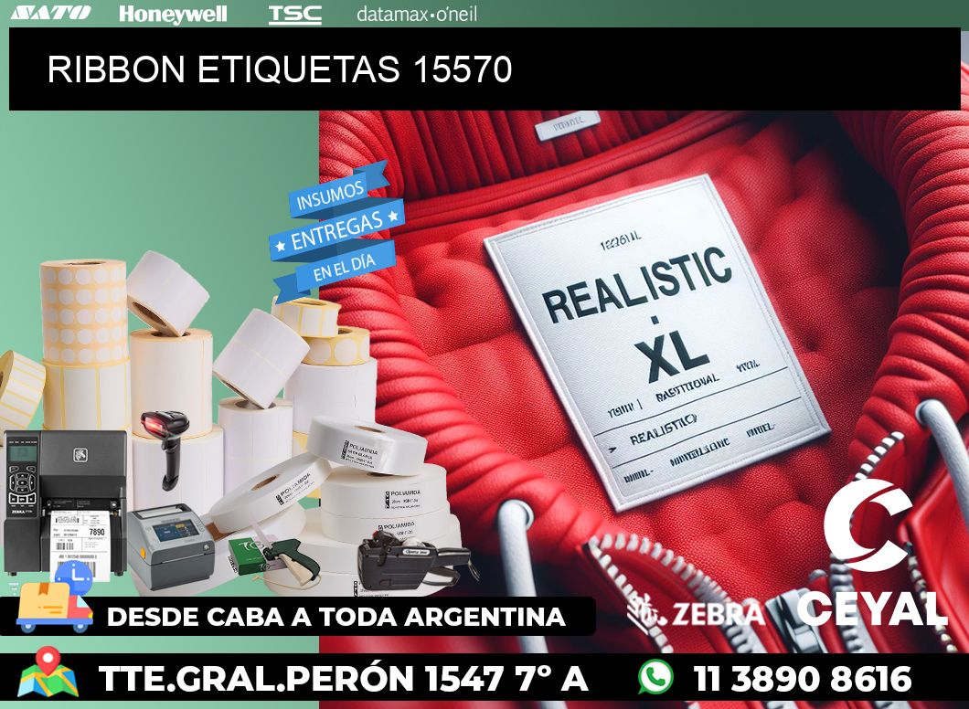 RIBBON ETIQUETAS 15570