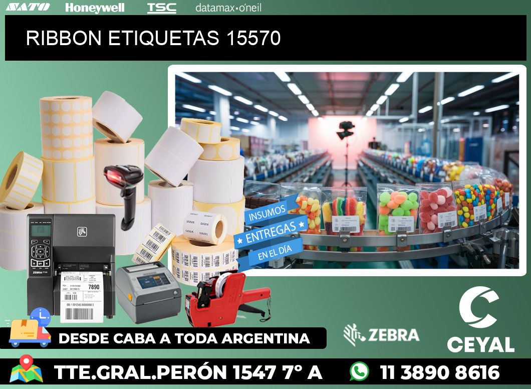 RIBBON ETIQUETAS 15570