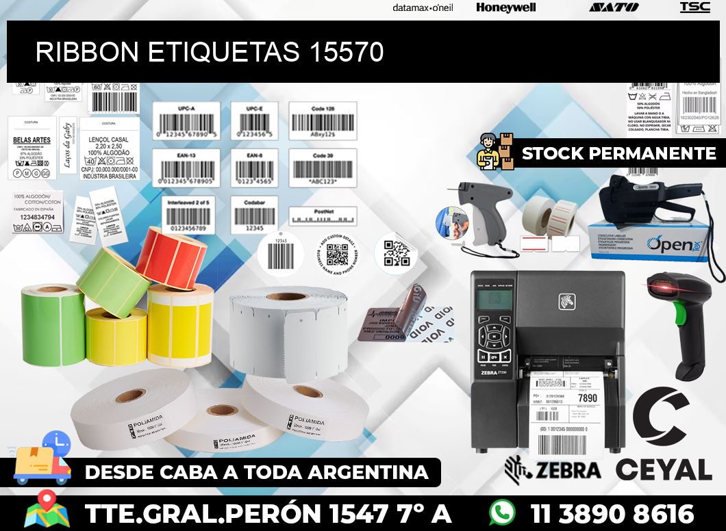 RIBBON ETIQUETAS 15570