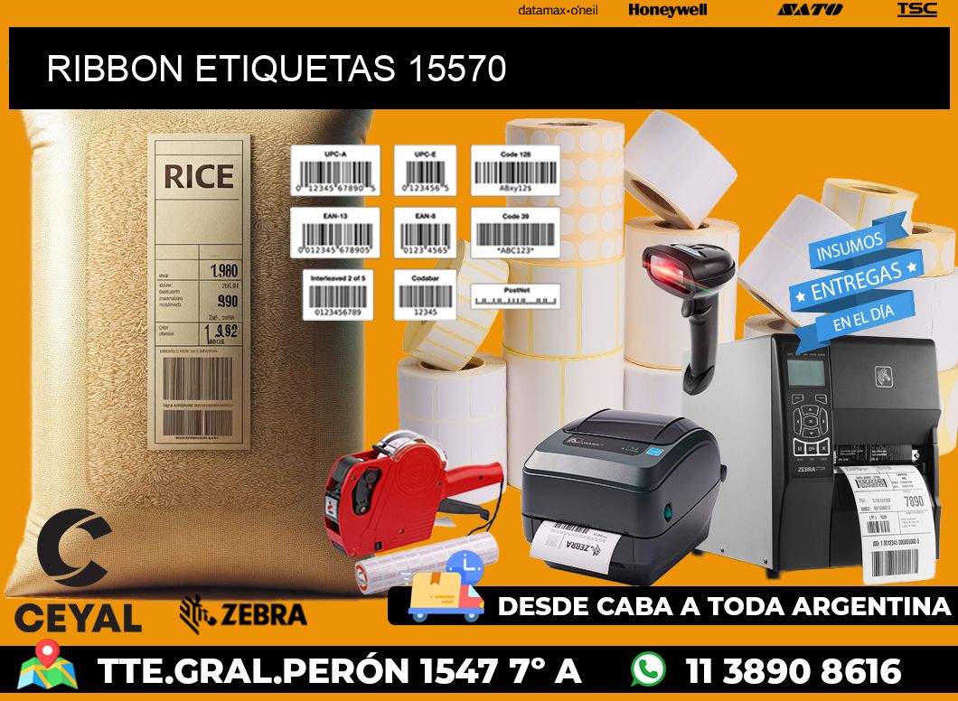 RIBBON ETIQUETAS 15570