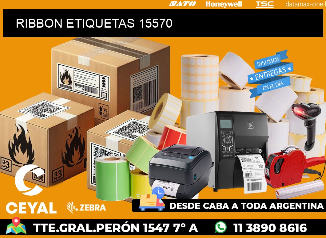 RIBBON ETIQUETAS 15570