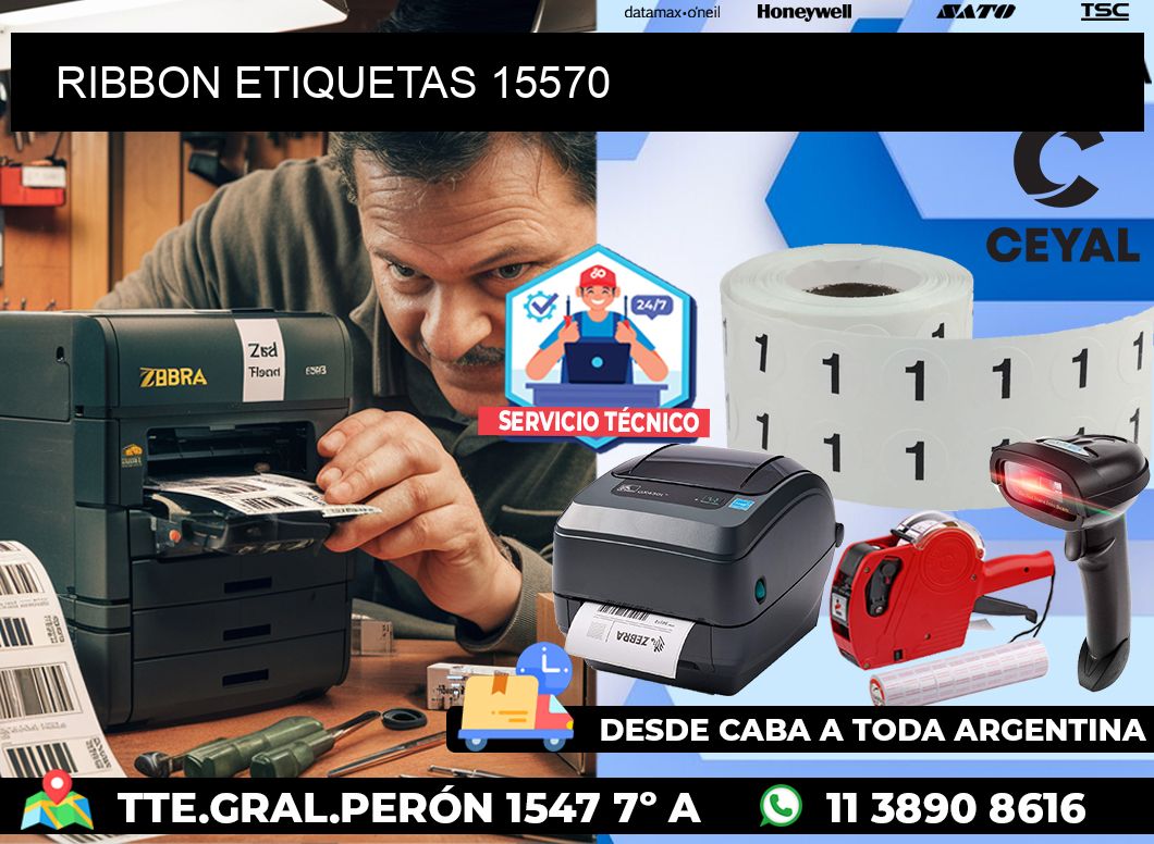 RIBBON ETIQUETAS 15570