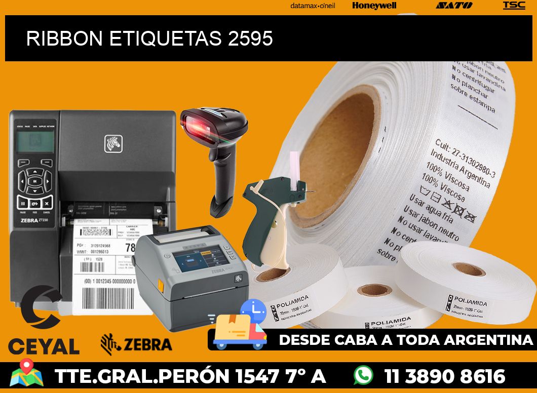 RIBBON ETIQUETAS 2595