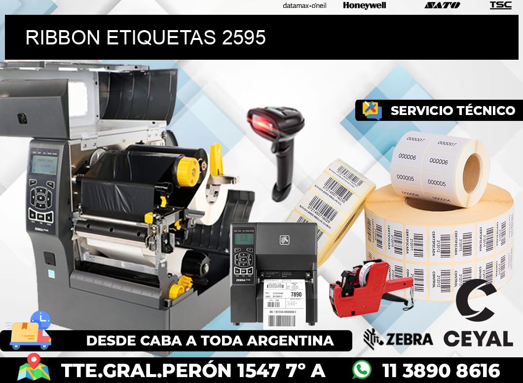 RIBBON ETIQUETAS 2595