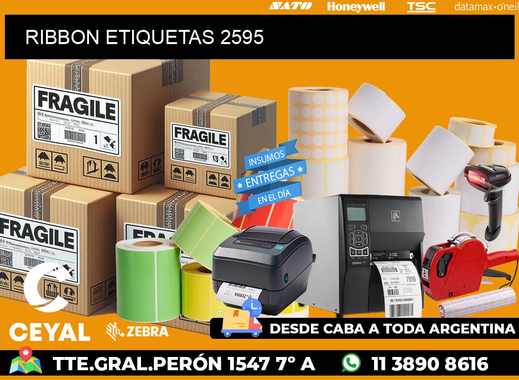 RIBBON ETIQUETAS 2595