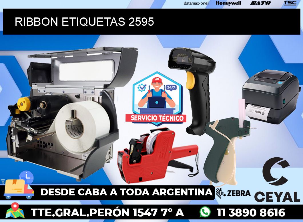 RIBBON ETIQUETAS 2595