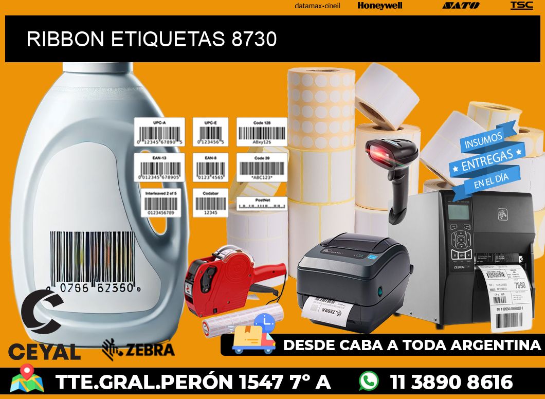 RIBBON ETIQUETAS 8730