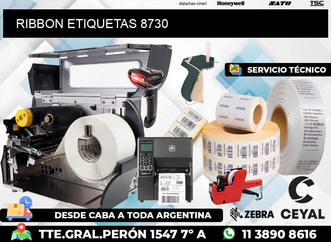 RIBBON ETIQUETAS 8730