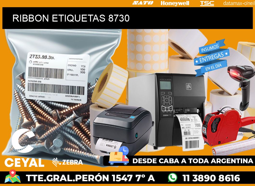 RIBBON ETIQUETAS 8730