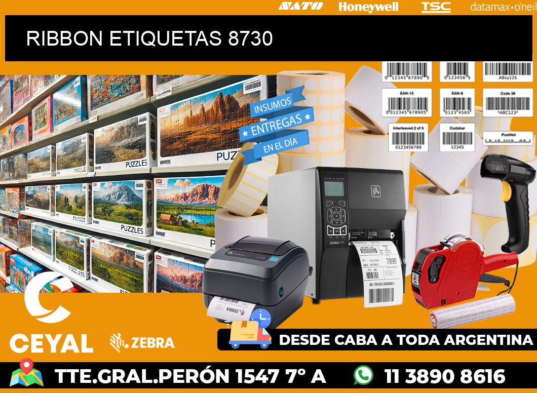 RIBBON ETIQUETAS 8730