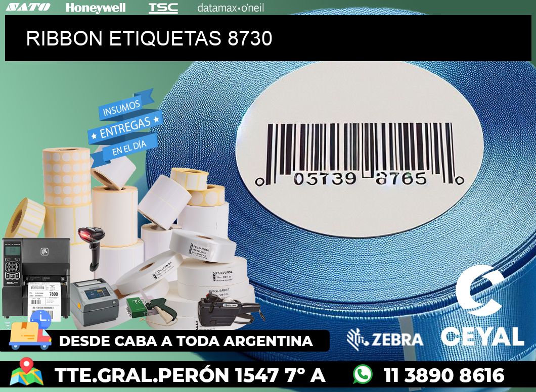 RIBBON ETIQUETAS 8730