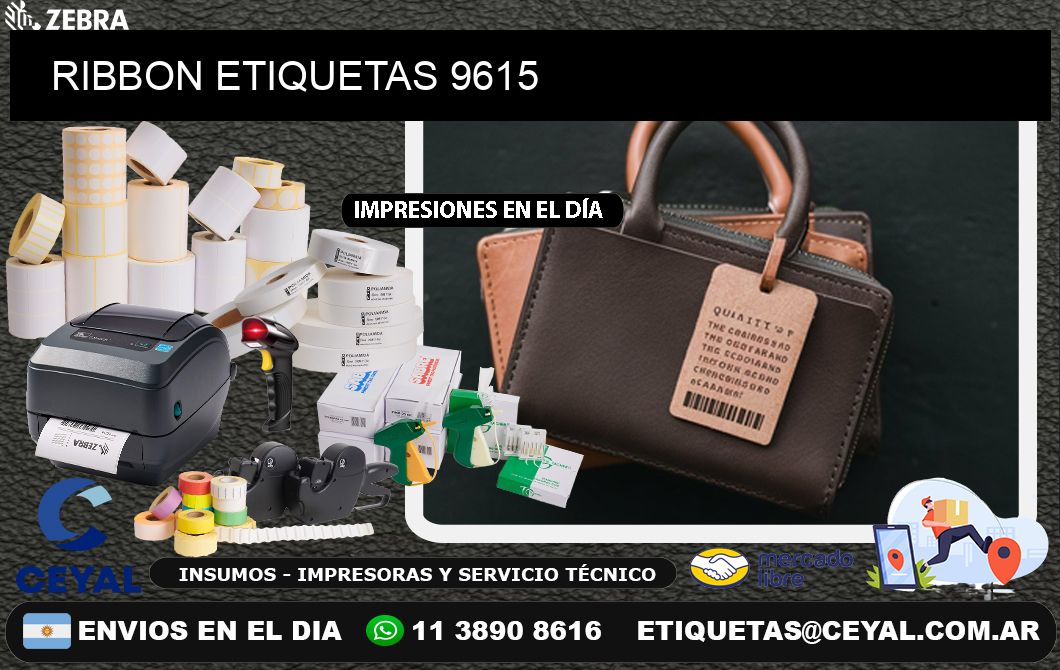 RIBBON ETIQUETAS 9615