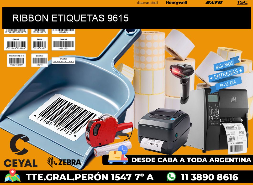 RIBBON ETIQUETAS 9615