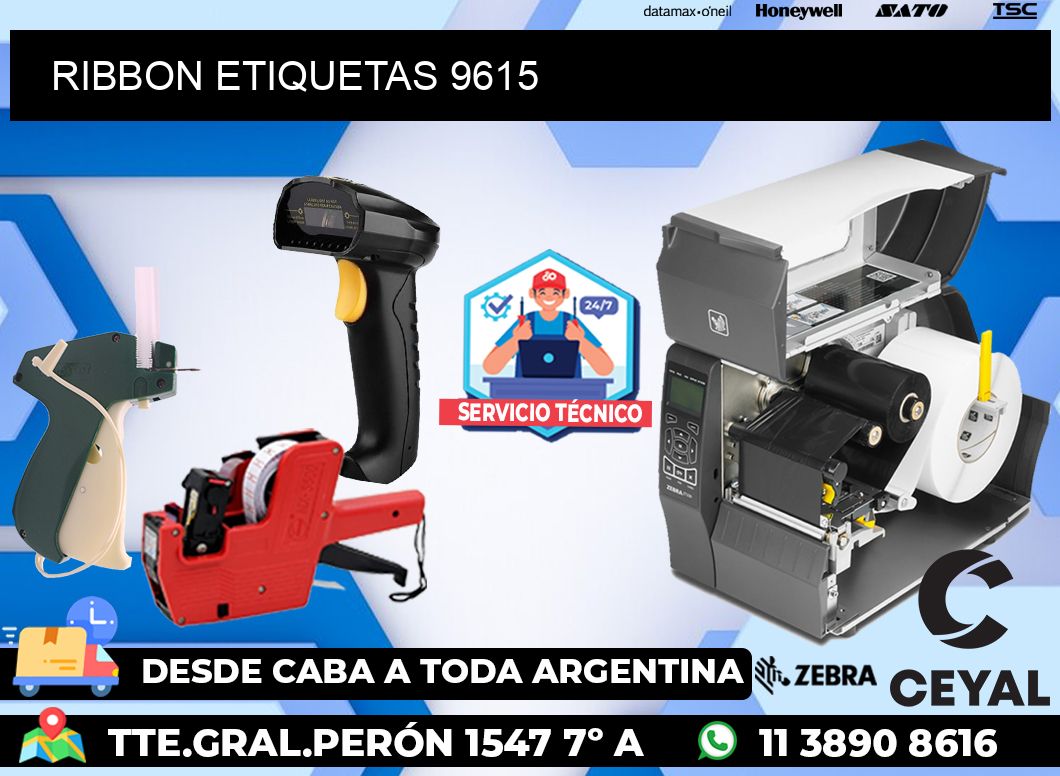 RIBBON ETIQUETAS 9615