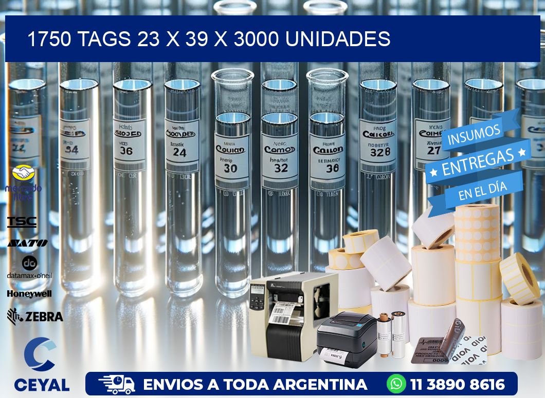 1750 TAGS 23 x 39 X 3000 UNIDADES