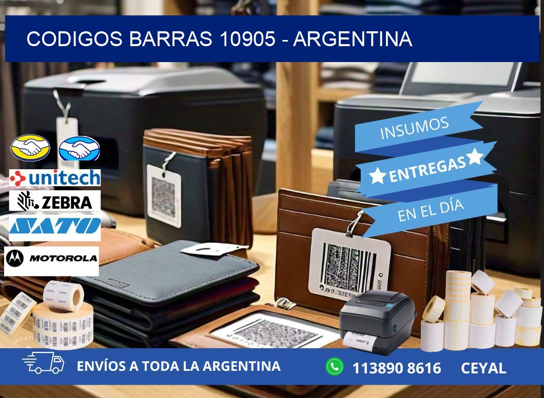 CODIGOS BARRAS 10905 - ARGENTINA