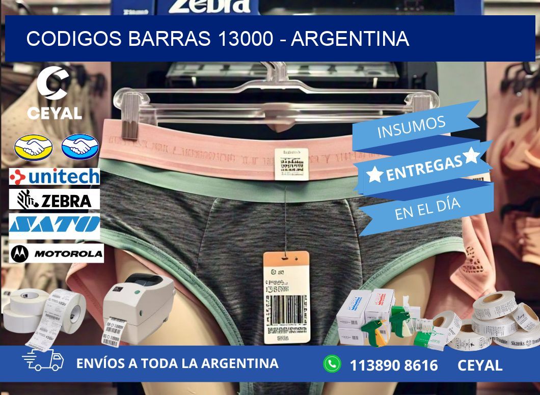 CODIGOS BARRAS 13000 – ARGENTINA