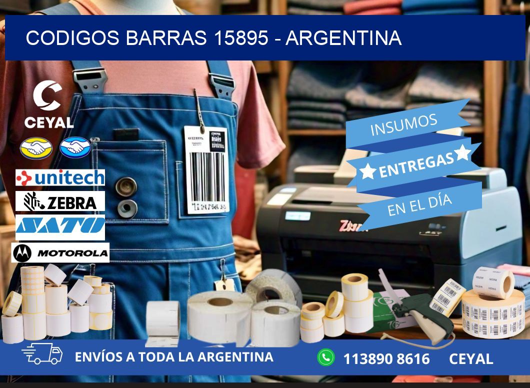 CODIGOS BARRAS 15895 - ARGENTINA