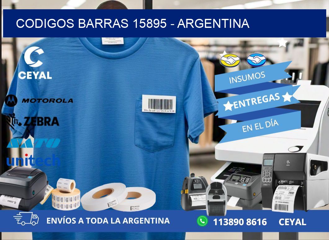 CODIGOS BARRAS 15895 - ARGENTINA
