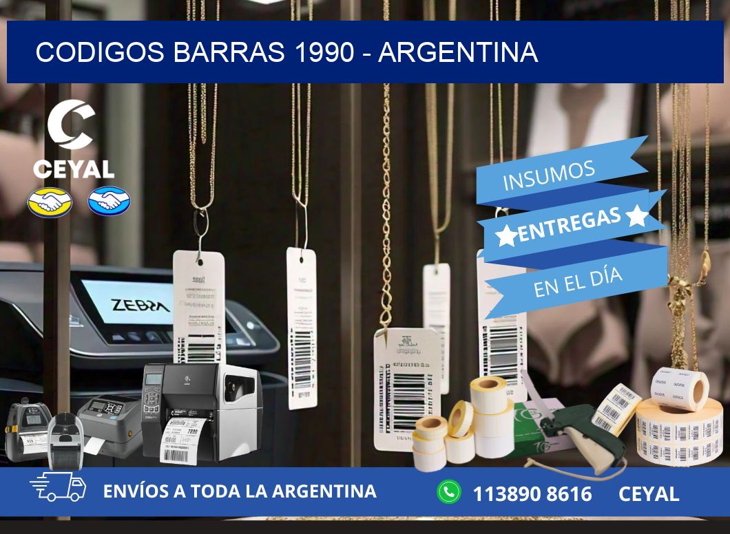 CODIGOS BARRAS 1990 – ARGENTINA