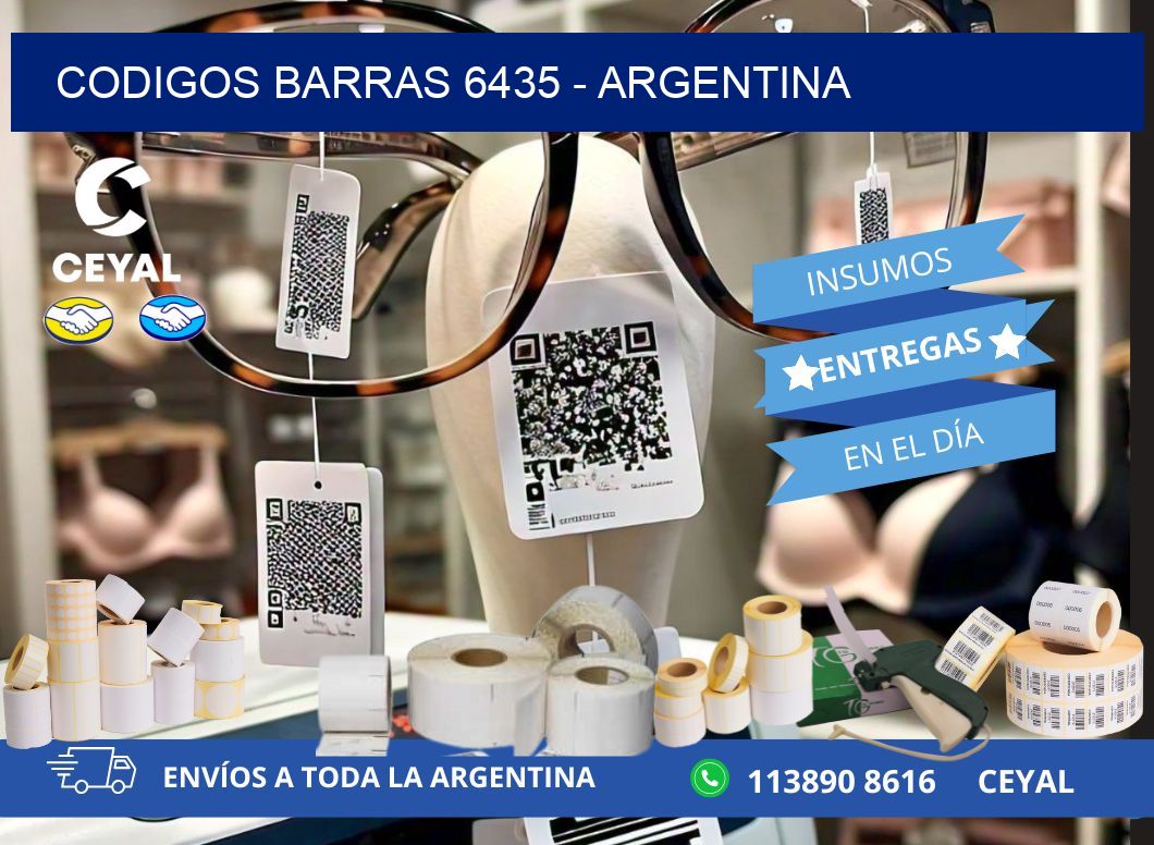 CODIGOS BARRAS 6435 - ARGENTINA