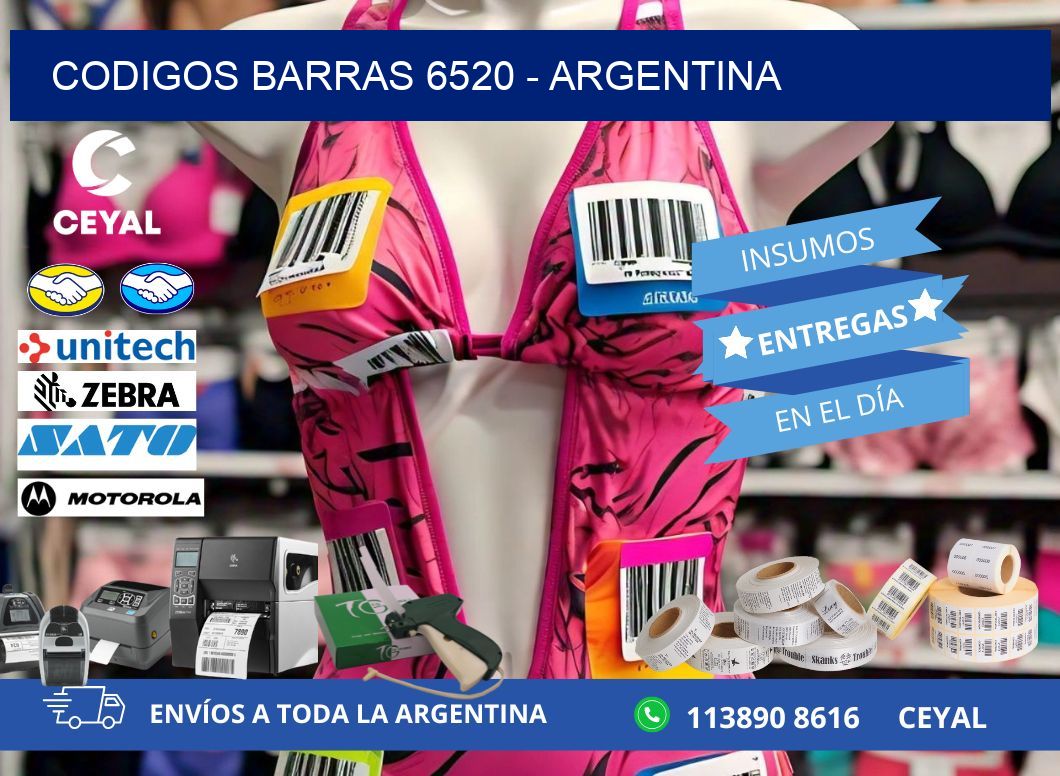 CODIGOS BARRAS 6520 – ARGENTINA
