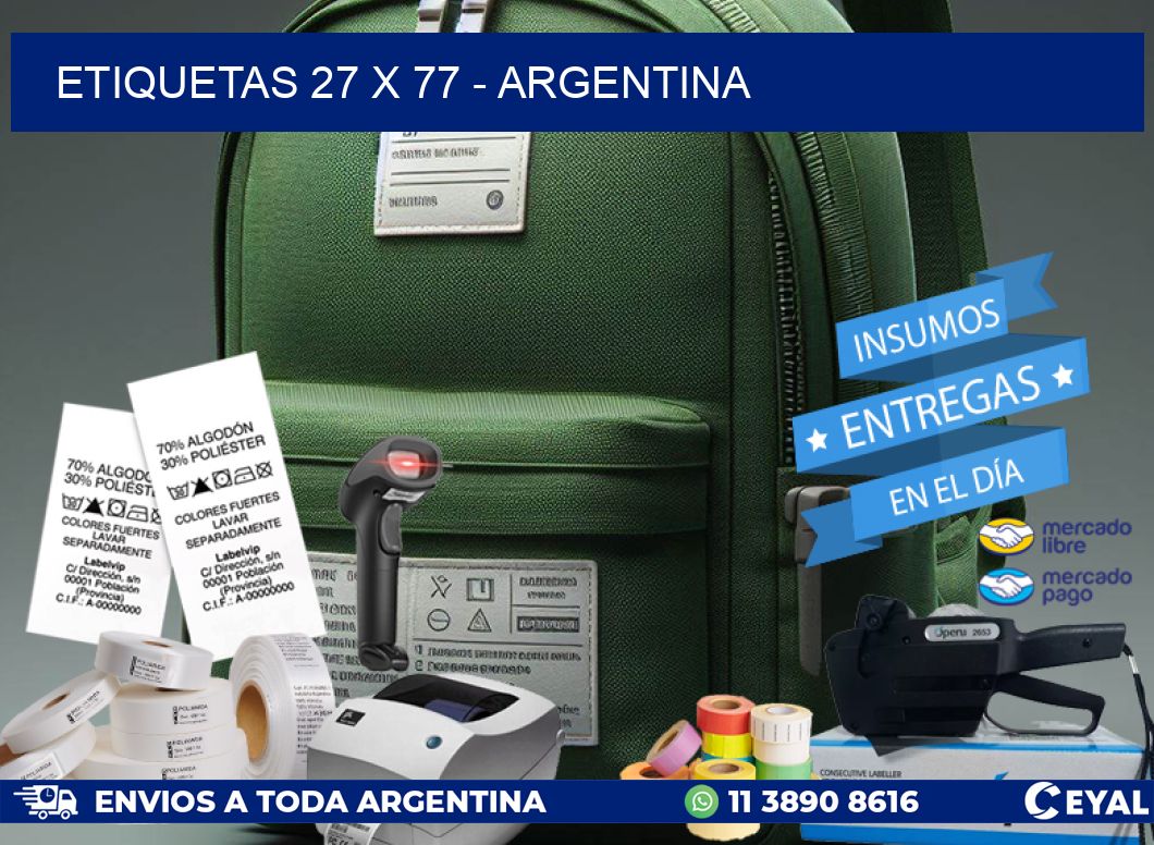 ETIQUETAS 27 x 77 – ARGENTINA