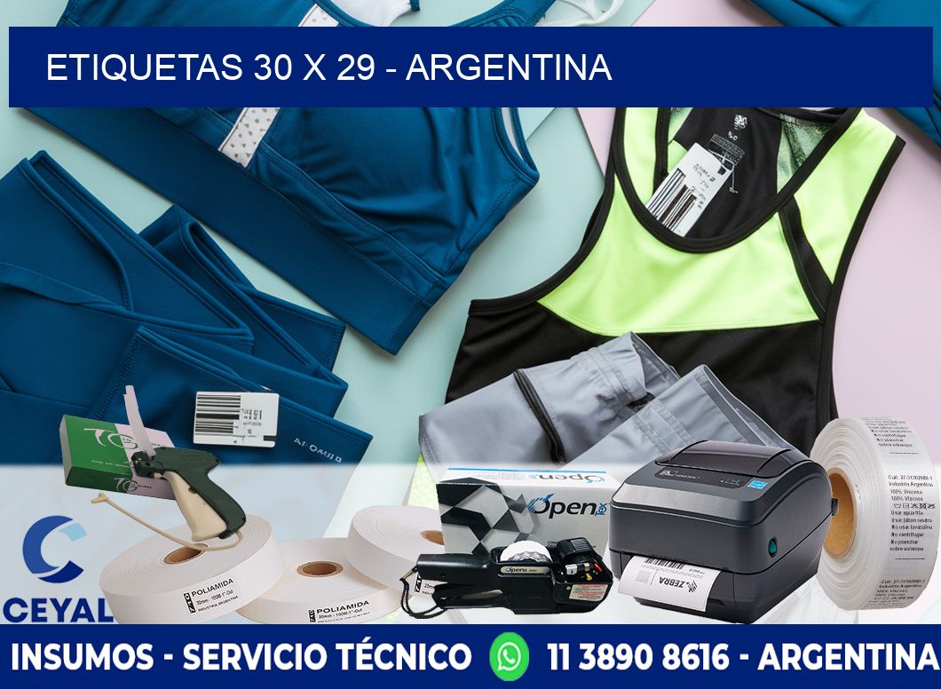 ETIQUETAS 30 x 29 - ARGENTINA