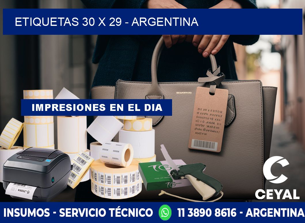 ETIQUETAS 30 x 29 - ARGENTINA