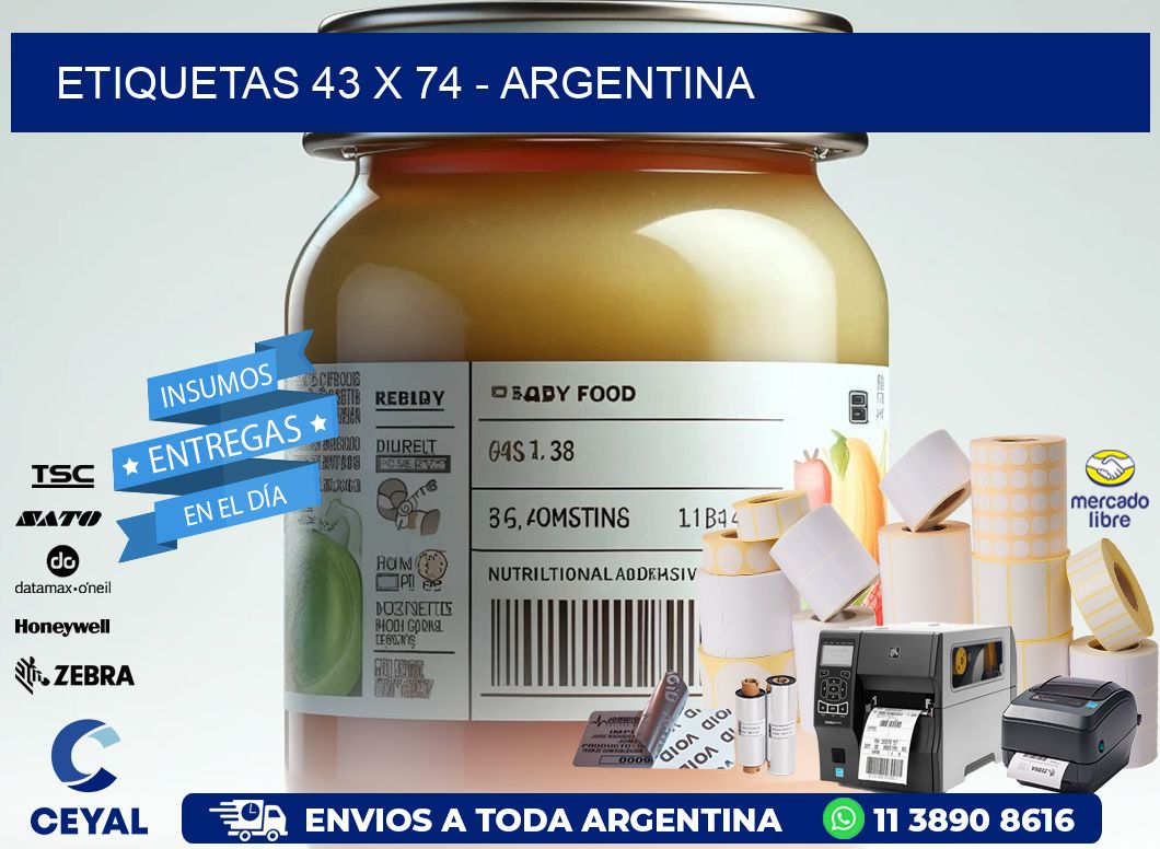 ETIQUETAS 43 x 74 - ARGENTINA