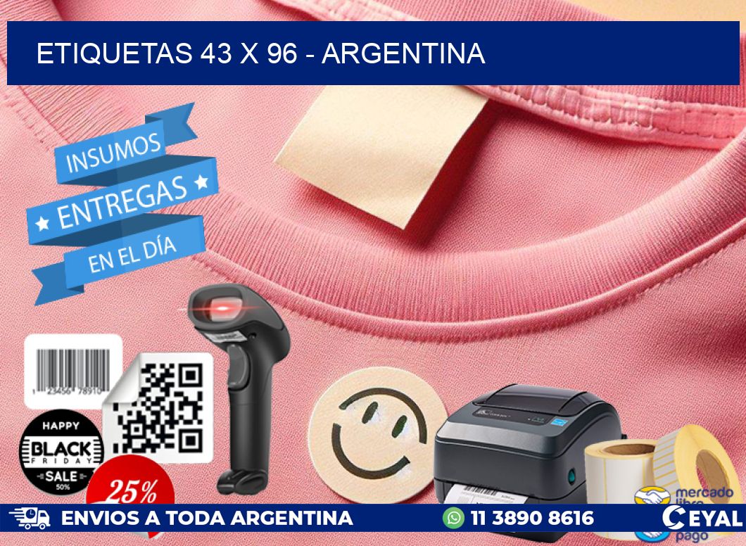 ETIQUETAS 43 x 96 - ARGENTINA