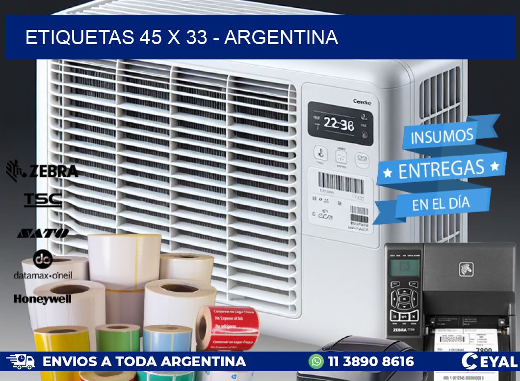 ETIQUETAS 45 x 33 - ARGENTINA