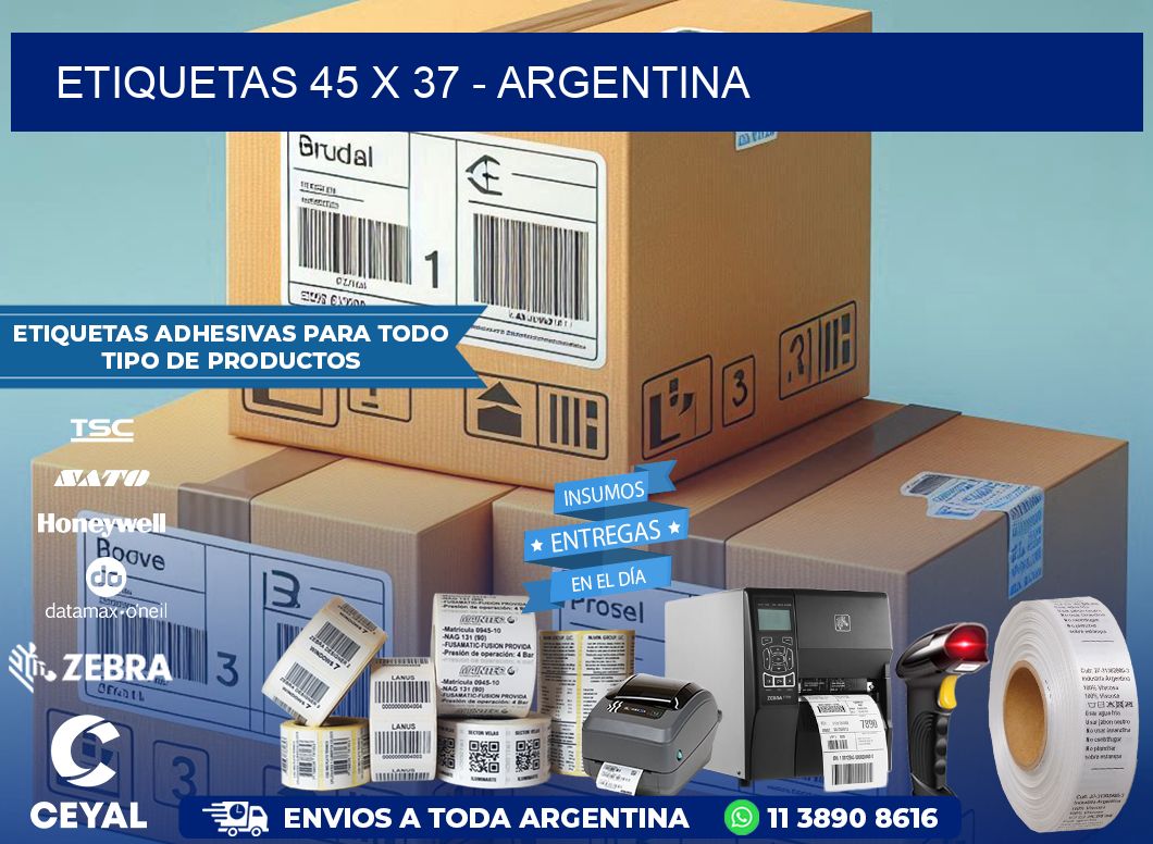 ETIQUETAS 45 x 37 - ARGENTINA