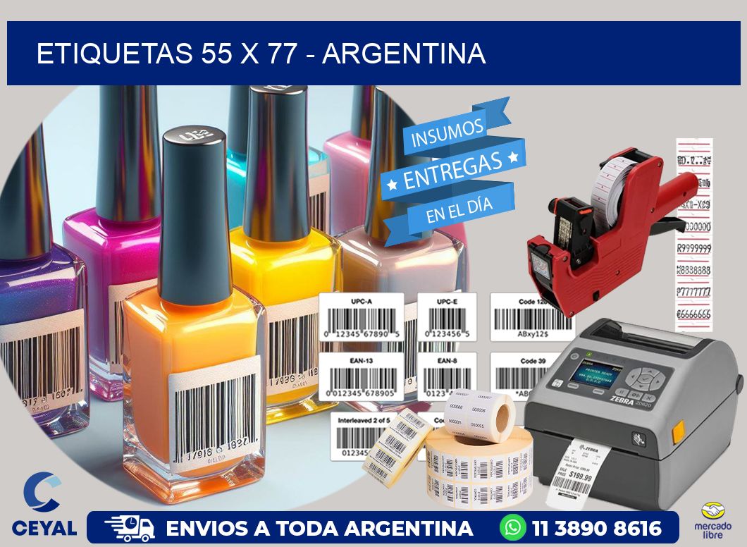 ETIQUETAS 55 x 77 - ARGENTINA