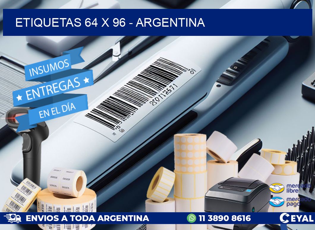 ETIQUETAS 64 x 96 - ARGENTINA