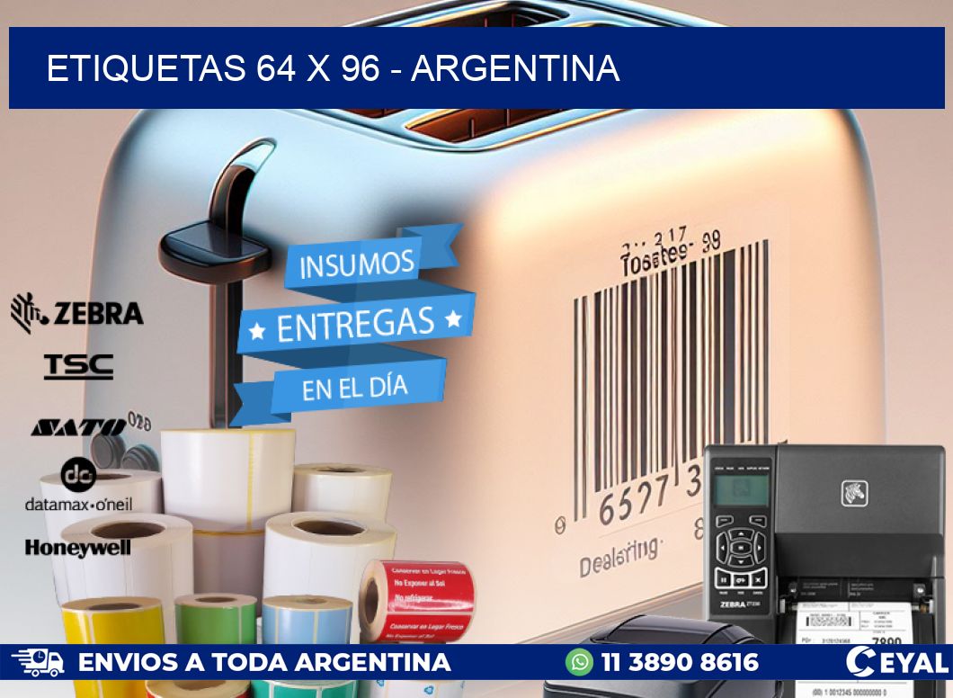 ETIQUETAS 64 x 96 - ARGENTINA